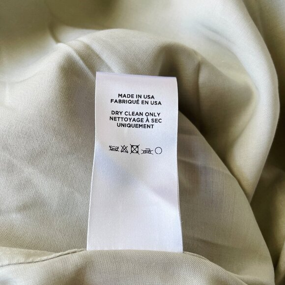 Loeffler Randall Elisa Puff Sleeve Gold Midi Evening Dress Size 4 - Picture 8 of 10